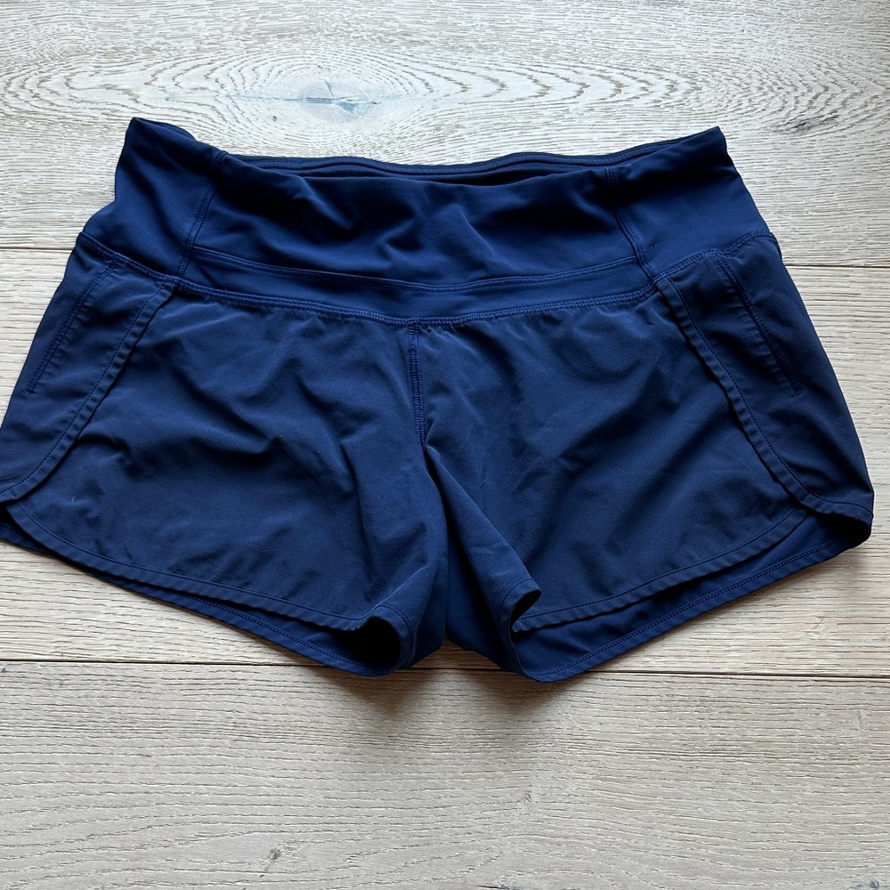 lululemon athletica Deep Blue Athletic Shorts